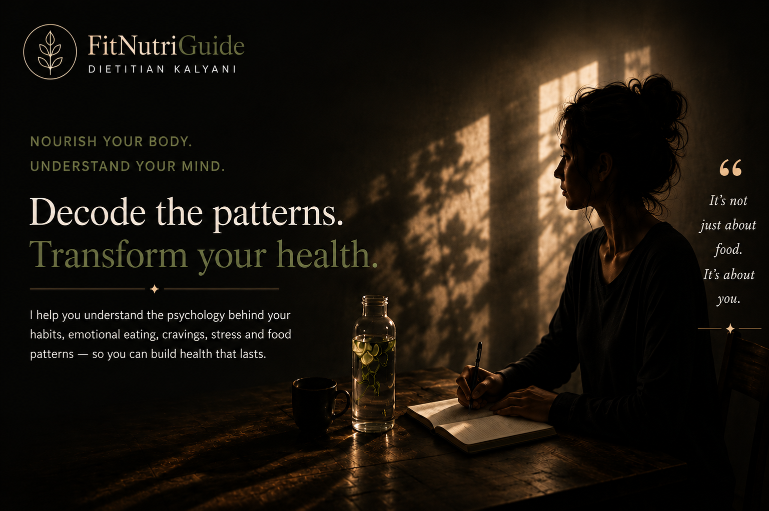 FitNutriGuide cinematic wellness banner